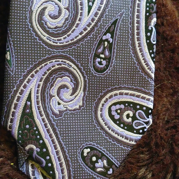 Enro men's necktie purple 🟣 - Picture 3 of 4